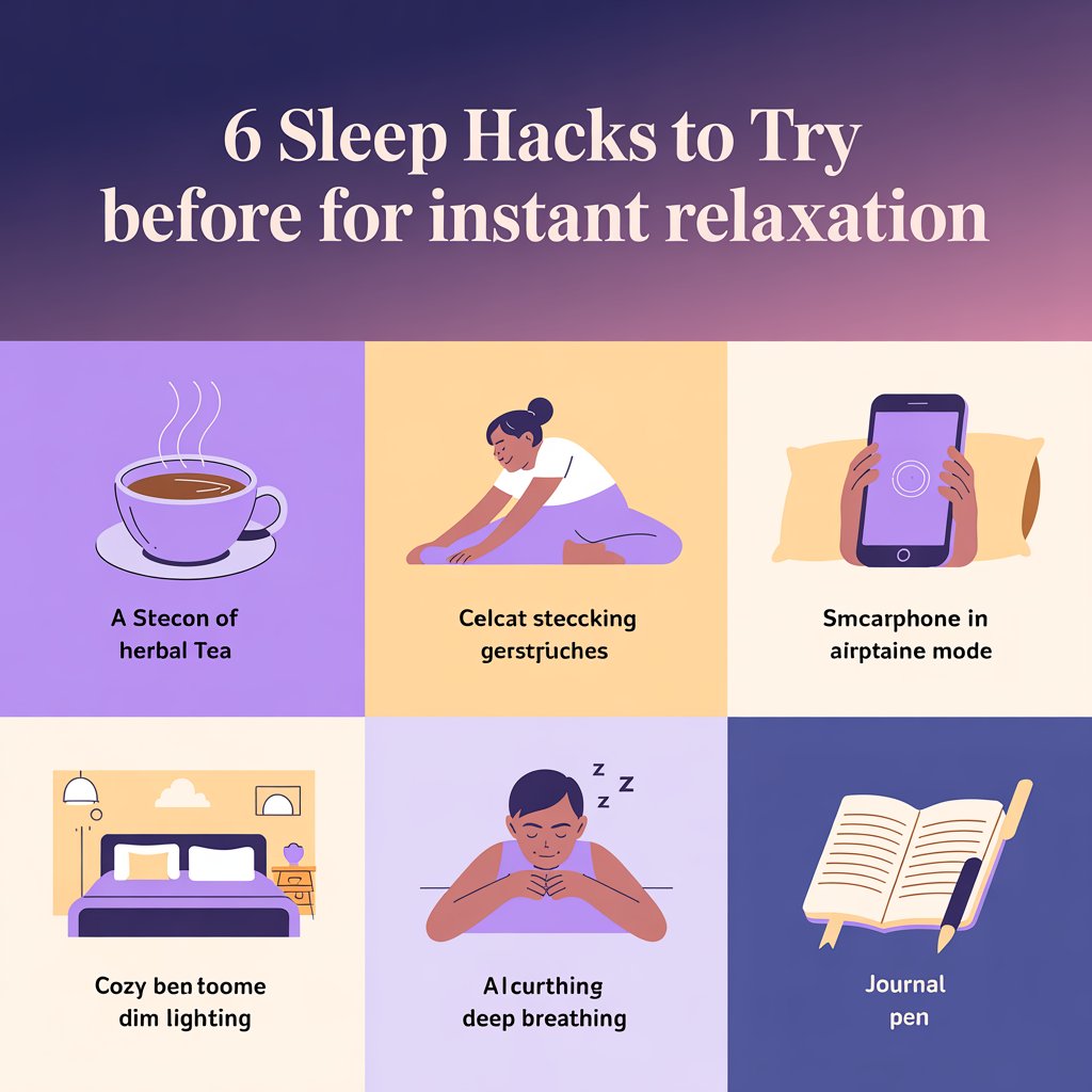 6 Sleep Hacks to Try Before Bed for Instant Relaxation