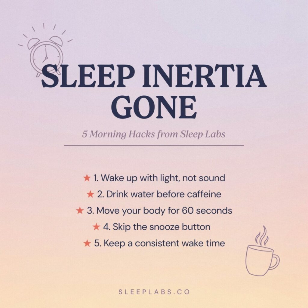 Sleep Inertia Gone 5 Morning Hacks from Sleep Labs