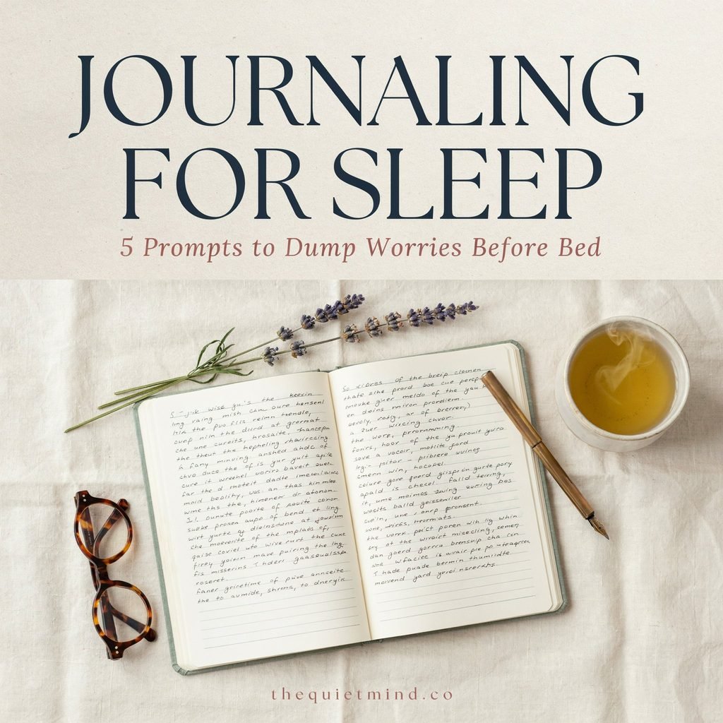Journaling for Sleep 5 Prompts to Dump Worries Before Bed